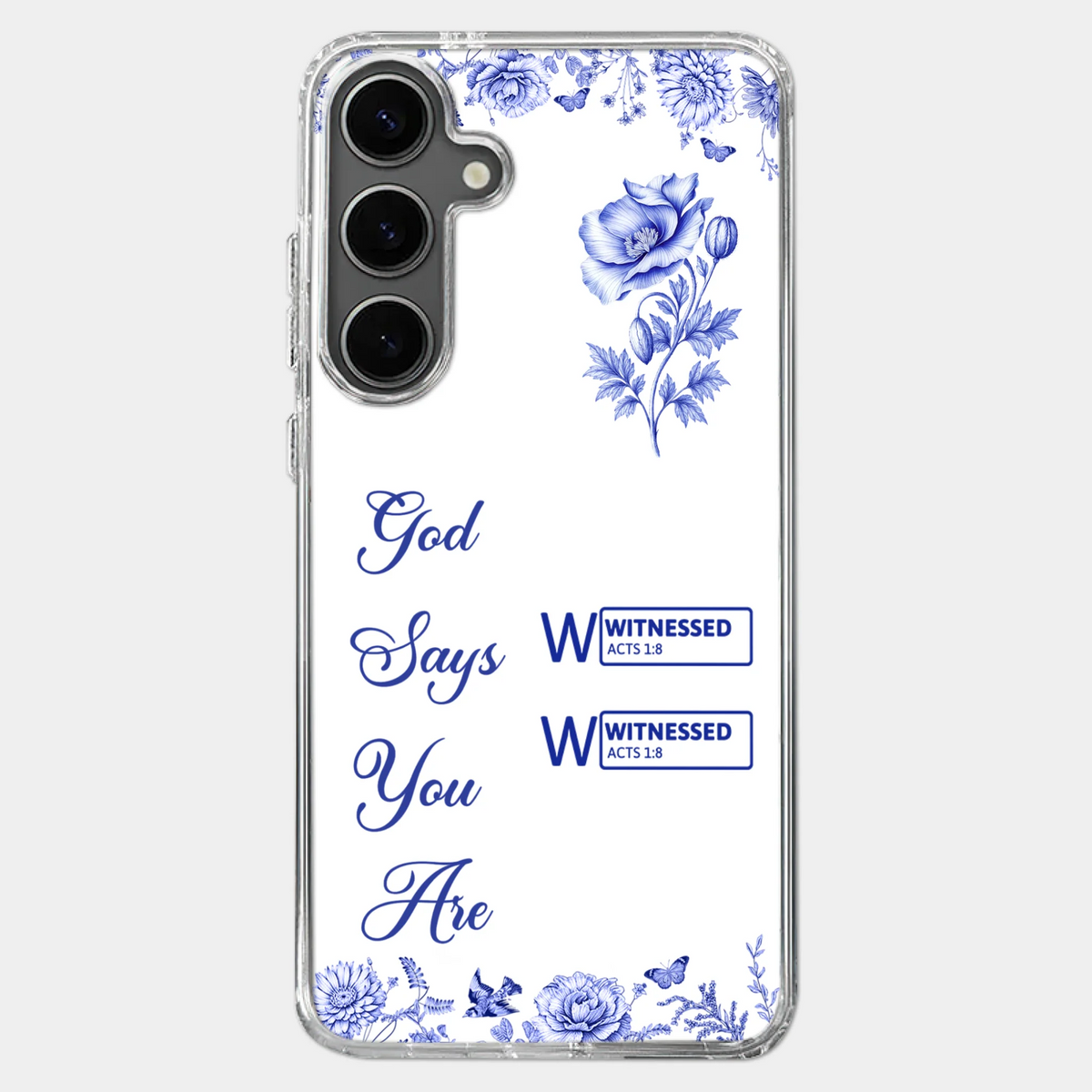 Custom Clear Phone Case - Personalized Best Friend Birthday Gifts For Women, Besties, Sisters, BFF - Each Letter, A Gift Of God