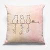 Custom Pillow - Personalized Pet Memorial Sympathy Gifts For Cats - Minimalist Cats, Maximal love