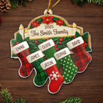 Custom Acrylic Ornament - Personalized Christmas Birthday Gifts For Mom, Dad, Kids - Hung Together, Loved Forever