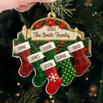 Custom Acrylic Ornament - Personalized Christmas Birthday Gifts For Mom, Dad, Kids - Hung Together, Loved Forever