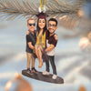Custom Photo Acrylic Ornament - Personalized Christmas Birthday Gifts For Best Friends, Family, Coworker, Work Bestie, Husband And Wife, Dog Cat Lovers - Caps Off To New Beginnings