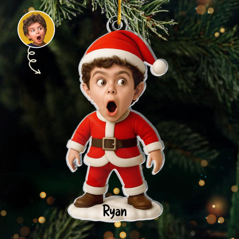 Custom Photo Acrylic Ornament - Personalized Christmas Birthday Gifts For Kids - Oh What Fun