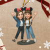 Custom Photo Acrylic Ornament - Personalized Christmas Birthday Gifts For Best Friends, Family, Coworker, Work Bestie, Husband And Wife, Dog Cat Lovers - Minnie Mood Forever