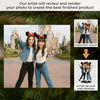 Custom Photo Acrylic Ornament - Personalized Christmas Birthday Gifts For Best Friends, Family, Coworker, Work Bestie, Husband And Wife, Dog Cat Lovers - Minnie Mood Forever
