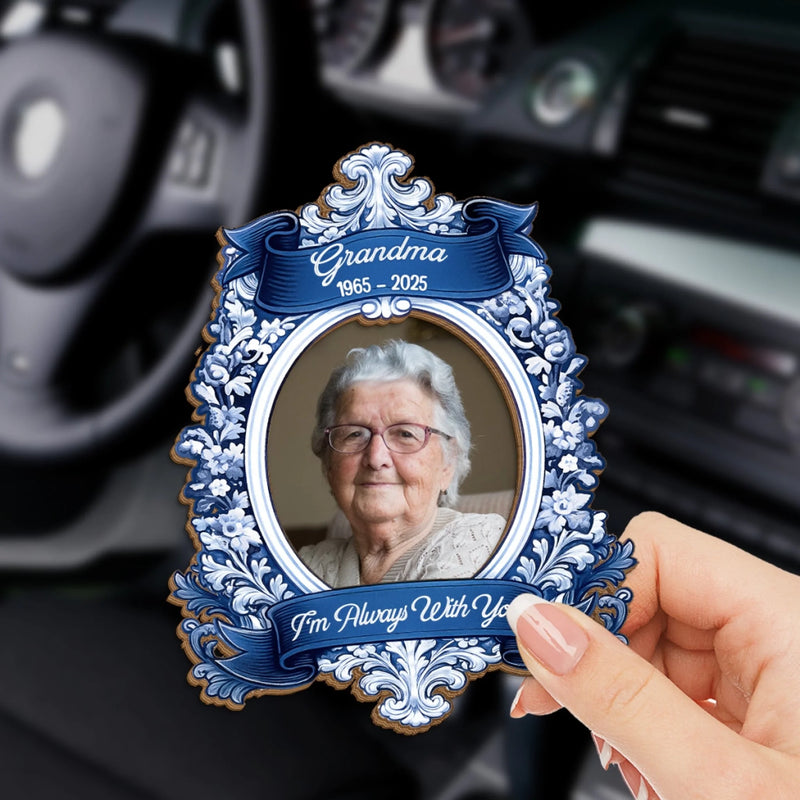 Custom Photo Car Visor Clip - Personalized Memorial Sympathy Gifts For Loss Of Mom, Dad -Your Love Is My Guiding Light, Always