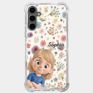 Custom Clear Phone Case - Personalized Birthday Gifts For Mom, Grandma - Smiles Forever