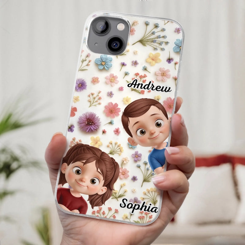 Custom Clear Phone Case - Personalized Birthday Gifts For Mom, Grandma - Smiles Forever