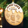 Custom Acrylic Ornament - Personalized Christmas Birthday Gifts For Mom, Dad, Kids - Love Connects Every Mile