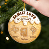 Custom Acrylic Ornament - Personalized Christmas Birthday Gifts For Mom, Dad, Kids - Love Connects Every Mile