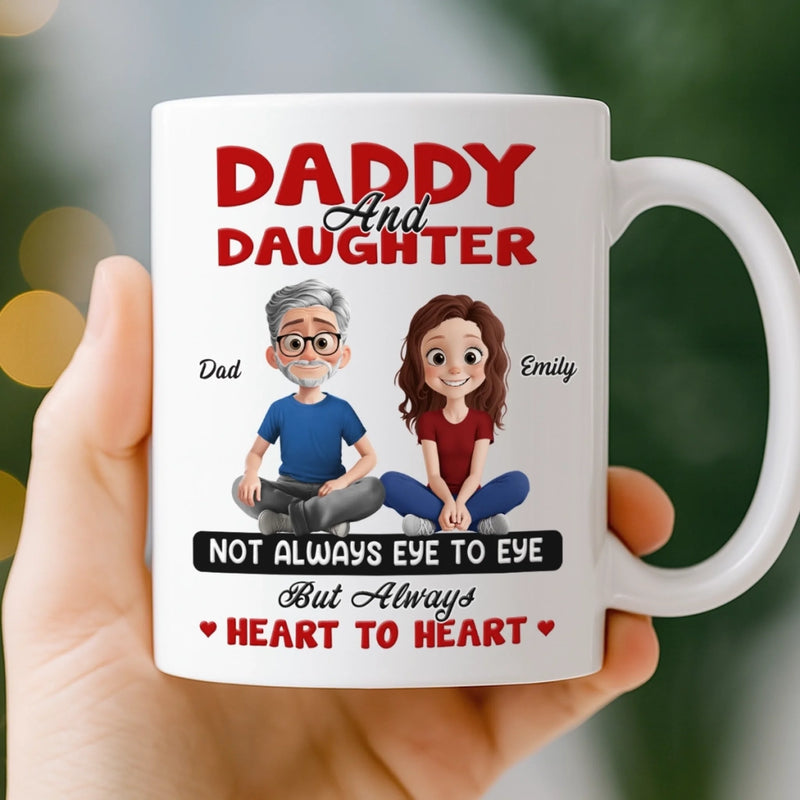 Custom Mug - Personalized Birthday Gifts For Dad, Daughter - A Bond Time Can’t Break