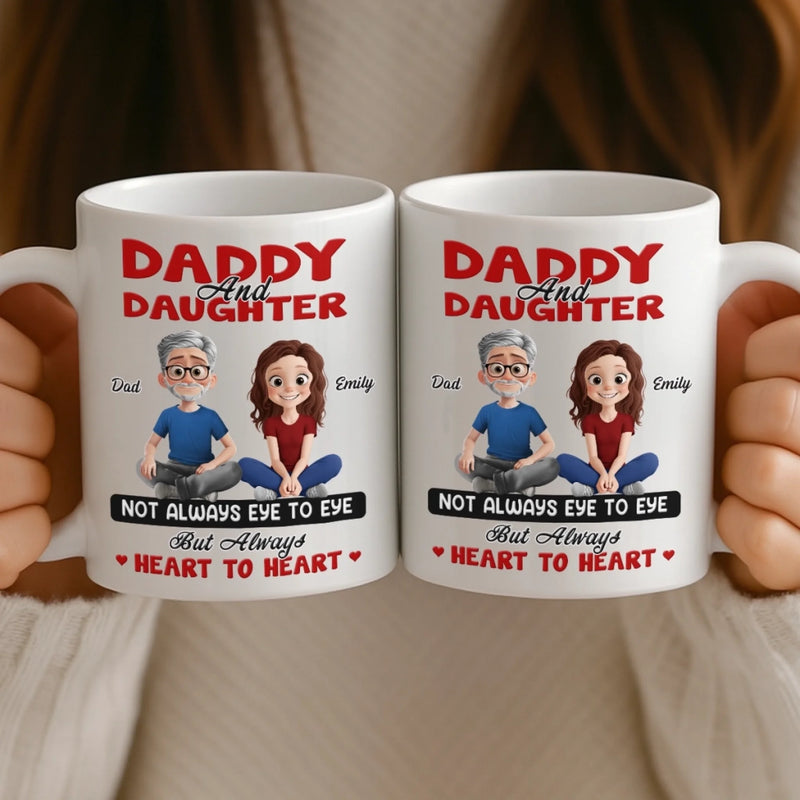 Custom Mug - Personalized Birthday Gifts For Dad, Daughter - A Bond Time Can’t Break