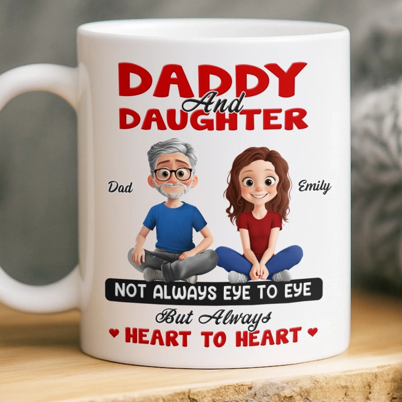 Custom Mug - Personalized Birthday Gifts For Dad, Daughter - A Bond Time Can’t Break