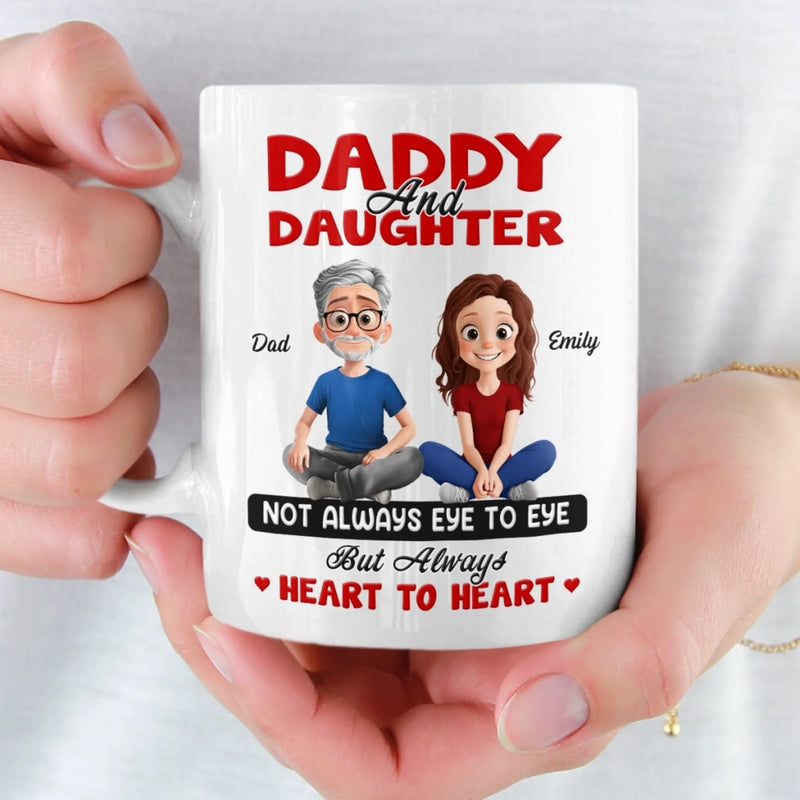 Custom Mug - Personalized Birthday Gifts For Dad, Daughter - A Bond Time Can’t Break