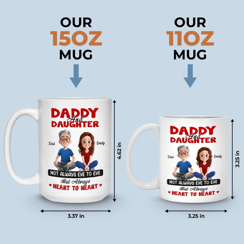 Custom Mug - Personalized Birthday Gifts For Dad, Daughter - A Bond Time Can’t Break