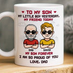 Custom Mug - Personalized Birthday Gifts For Dad, Son - Like Father Like Son