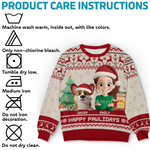 Custom Unisex Ugly Sweatshirt - Personalized  Christmas Birthday Gifts For Dog Lovers, Dog Dad And Mom - Santa Paws Is Coming To Town