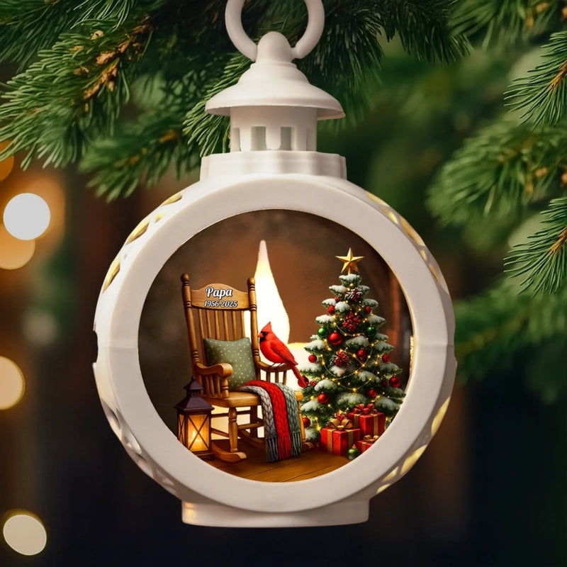 Custom Candlelight Lantern Ornament - Personalized Christmas Memorial Sympathy Gifts For Loss Of Mom, Dad - In Memory Of A Life
