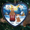 Custom Wood Ornament - Personalized Pet Christmas Memorial Sympathy Gifts For Dogs, Cats  - Always Loved Always Remembered