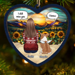Custom Wood Ornament - Personalized Pet Christmas Memorial Sympathy Gifts For Dog Lovers  - Always Loved Always Remembered