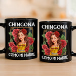 Custom Black Mug - Personalized Hispanic Month Birthday Gifts For Hispanics And Latinos, Women - Beauty With A Bite