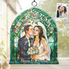 Custom Photo Hologram Acrylic Suncatcher - Personalized Anniversary Wedding Gifts For Husband And Wife, Him And Her - Eternal Vows, Eternal Glow