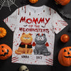 Custom Unisex T-shirt - Personalized Halloween Birthday Gifts For Cat Lovers, Cat Mom And Dad - Living That Meownster Mom Life