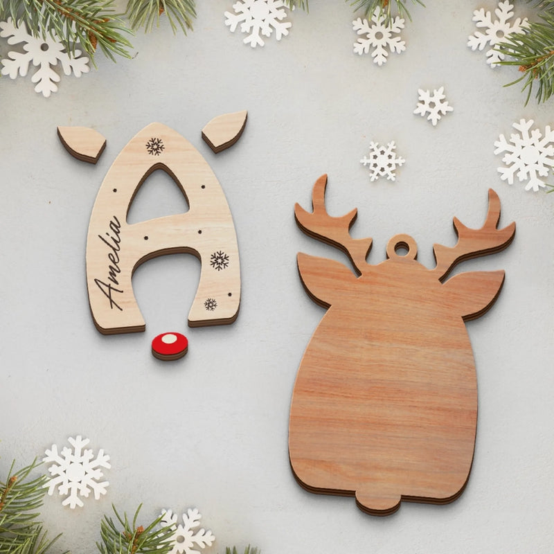 Custom Double Layer Wooden Ornament - Personalized Christmas Birthday Gifts For Mom, Dad, Kids - A Tree Full Of Names, A Heart Full Of Love