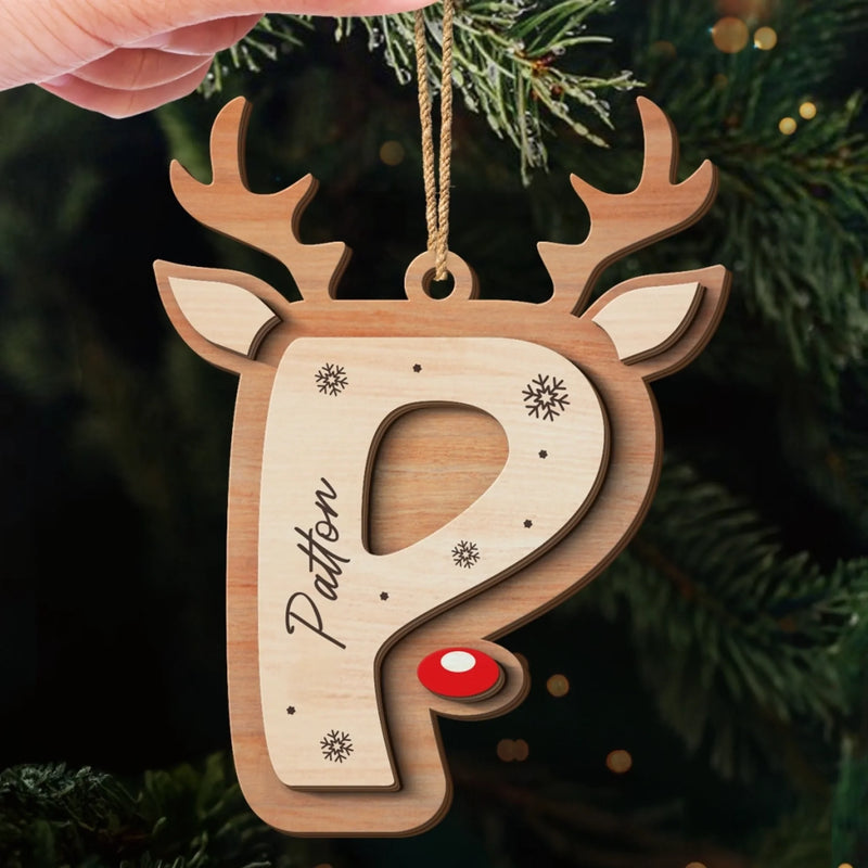 Custom Double Layer Wooden Ornament - Personalized Christmas Birthday Gifts For Mom, Dad, Kids - A Tree Full Of Names, A Heart Full Of Love