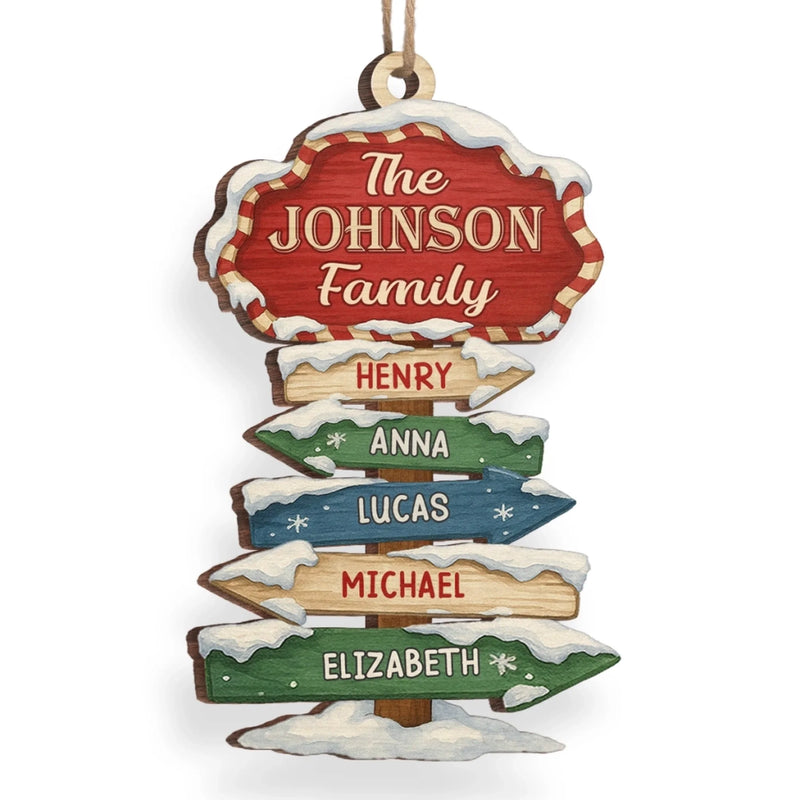 Custom Wood Ornament - Personalized Christmas Birthday Gifts For Mom, Dad, Kids - Where Love Begins And Never Ends
