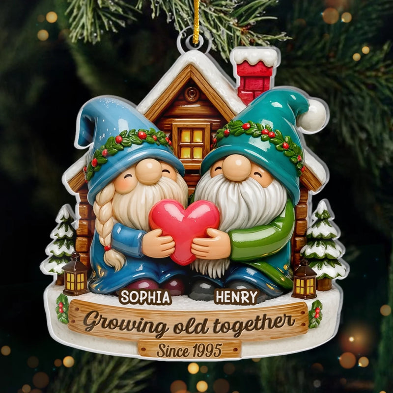 Custom Acrylic Ornament - Personalized Anniversary Christmas Wedding Gifts For Husband And Wife, Him And Her - Always Us, Always Love