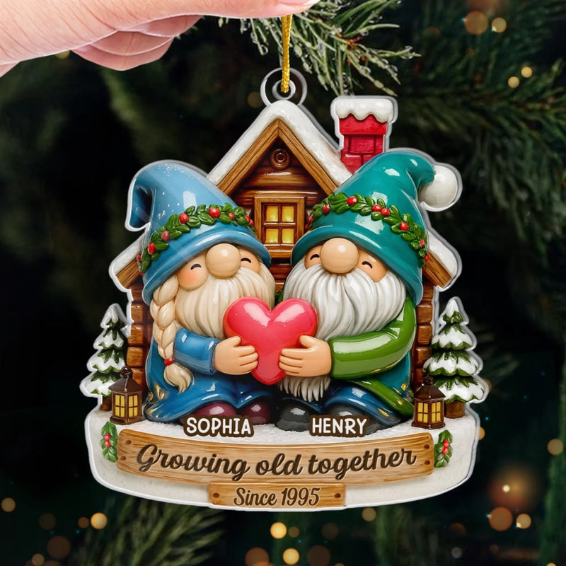Custom Acrylic Ornament - Personalized Anniversary Christmas Wedding Gifts For Husband And Wife, Him And Her - Always Us, Always Love
