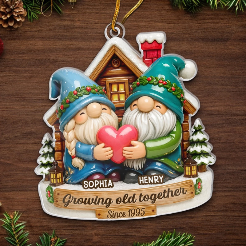 Custom Acrylic Ornament - Personalized Anniversary Christmas Wedding Gifts For Husband And Wife, Him And Her - Always Us, Always Love