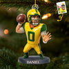 Custom Photo Acrylic Ornament - Personalized Christmas Birthday Sport Gifts Sports Lovers - Chasing Victory One Game At A Time