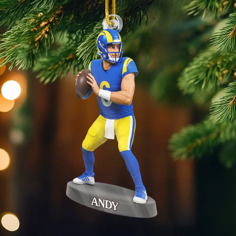 Custom Photo Acrylic Ornament - Personalized Christmas Birthday Sport Gifts For Sports Lovers - Every Sweat Drop Builds The Glory