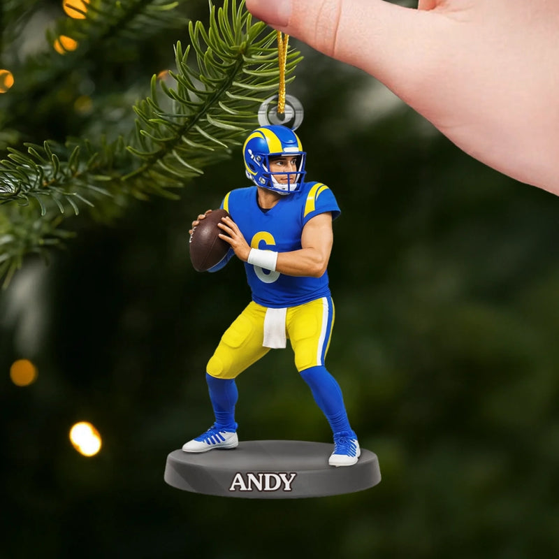 Custom Photo Acrylic Ornament - Personalized Christmas Birthday Sport Gifts For Sports Lovers - Every Sweat Drop Builds The Glory
