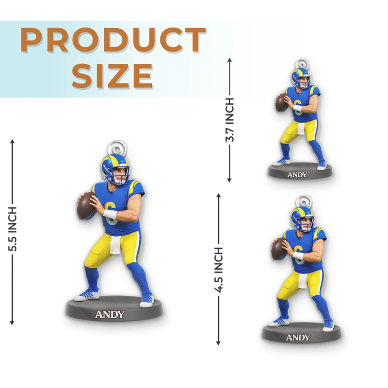 Custom Photo Acrylic Ornament - Personalized Christmas Birthday Sport Gifts For Sports Lovers - Every Sweat Drop Builds The Glory