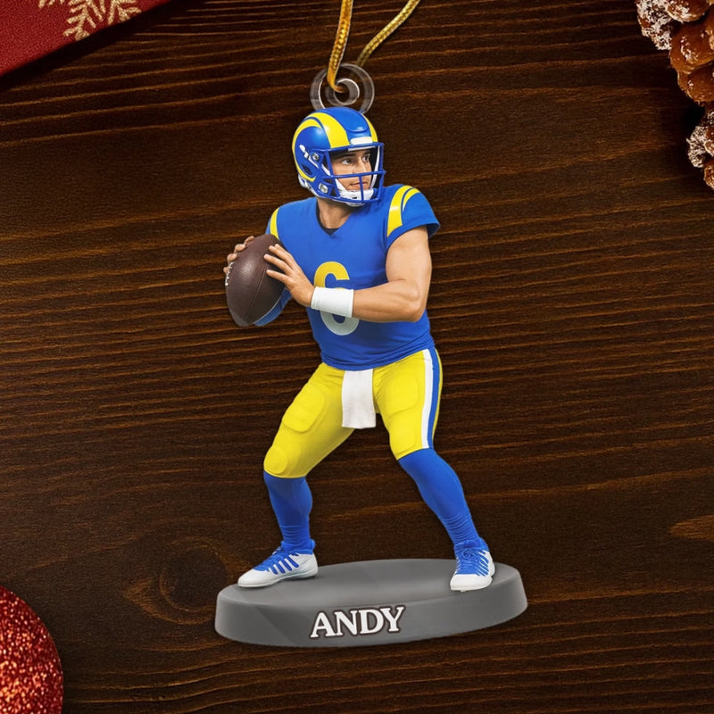 Custom Photo Acrylic Ornament - Personalized Christmas Birthday Sport Gifts For Sports Lovers - Every Sweat Drop Builds The Glory