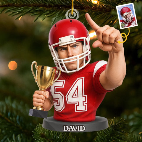 Custom Photo Acrylic Ornament - Personalized Christmas Birthday Sport Gifts Sports Lovers - Fueling Life Through Power Of Sport