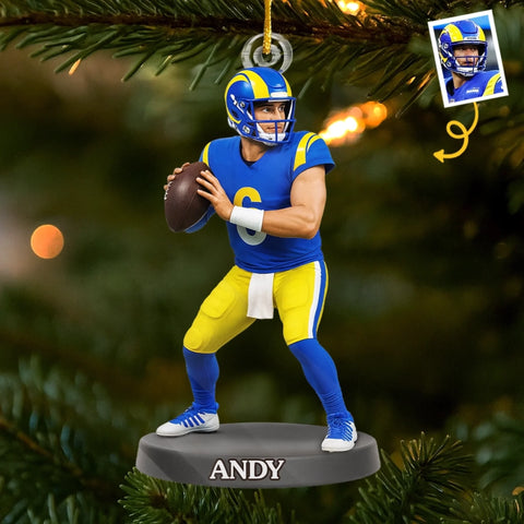 Custom Photo Acrylic Ornament - Personalized Christmas Birthday Sport Gifts Sports Lovers - Every Sweat Drop Builds The Glory