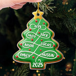 Custom Acrylic Ornament - Personalized Christmas Birthday Gifts For Mom, Dad, Kids - Our Love Is Evergreen