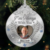Custom Photo Glass Ornament - Personalized Christmas Memorial Sympathy Gifts For Loss Of Mom, Dad - A Life That Shines On