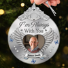 Custom Photo Glass Ornament - Personalized Christmas Memorial Sympathy Gifts For Loss Of Mom, Dad - A Life That Shines On