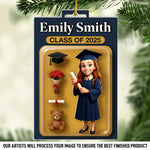 Custom Photo Acrylic Ornament - Personalized Christmas Graduation Gifts For Him, Her - Chasing Dreams Beyond This Stage
