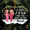 Custom Acrylic Ornament - Personalized Christmas Best Friend Birthday Gifts For Women, Besties, Sisters, BFF - Rooted In Love, Blooming In Friendship