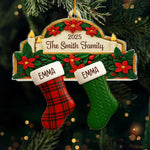 Custom Acrylic Ornament - Personalized Christmas Birthday Gifts For Mom, Dad, Kids - Hung Together, Loved Forever