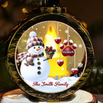 Custom Candlelight Lantern Ornament - Personalized Christmas Birthday Gifts For Mom, Dad, Kids - My Favorite Part Of Christmas Is Family