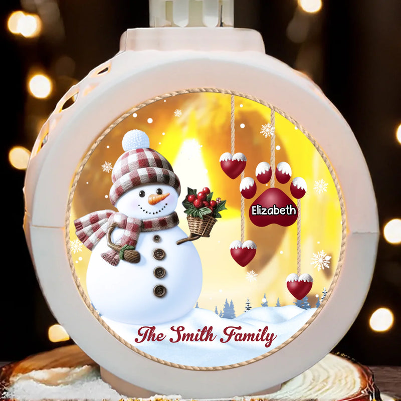 Custom Candlelight Lantern Ornament - Personalized Christmas Birthday Gifts For Mom, Dad, Kids - My Favorite Part Of Christmas Is Family