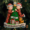 Custom Acrylic Ornament - Personalized Anniversary Christmas Wedding Gifts For Husband And Wife, Him And Her - The Best Present Is Being With You