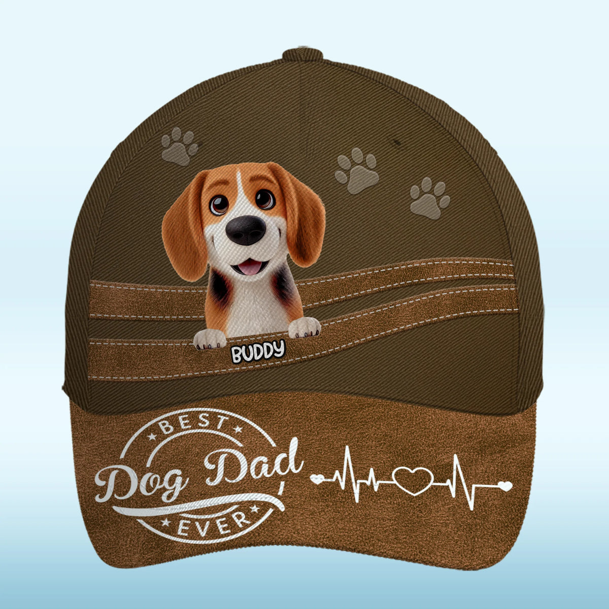Fur Real, The Best Dad - Dog Personalized Custom Hat, All Over Print Classic Cap - Father's Day, Gift For Pet Owners, Pet Lovers