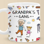 My Favorite Gang Calls Me Grandpa - Family Personalized Custom 3D Inflated Effect Printed Mug - Father's Day, Gift For Dad, Grandpa